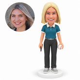 MGA-AC1334 custom polymer-clay bobblehead