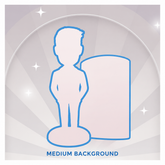 fully custom single bobblehead with a medium background