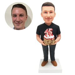 personalised bobblehead figure man celebrate birthday