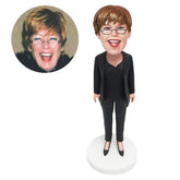 customized bobble head figure business woman manager