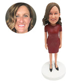 customized bobble head figure pretty lady