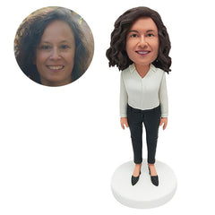 custom made bobble head business woman