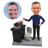 personalized bobble head figure business man in the office