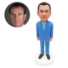 custom made bobble head figure male boss colleague business man