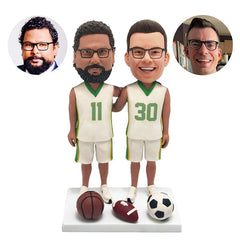 customized bobbleheads figures sport fans couple