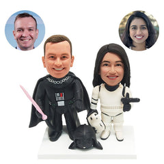custom bobbleheads figures star war mini couple