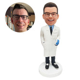 custom bobblehead figure laboratory technician scientist