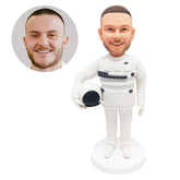 customised bobblehead figure male astronaut