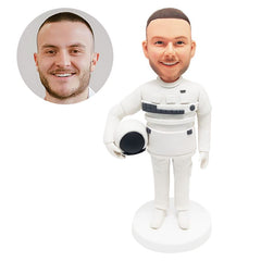 customised bobblehead figure male astronaut