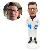 customized bobblehead figure laboratory technician scientist