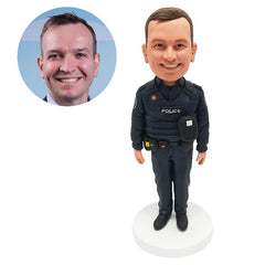 custom made bobble head figure policeman police officer