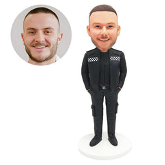custom made bobblehead figure policeman police officer