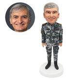 personalized soldier bobble head figure navy air force military officer