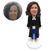 customised bobblehead figurine female lawyer