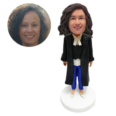 customised bobblehead figurine female lawyer