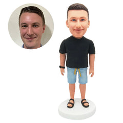 customised bobble head figure leisure man