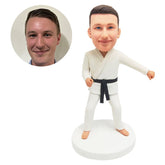 customized bobble head figure man jiu jitsu judo taekwondo karate