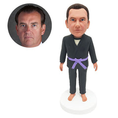 personalized bobblehead figure jiu jitsu judo taekwondo karate man