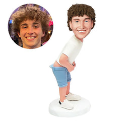 personalized bobblehead figure man desperating for the toilet