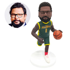 custom made bobblehead figure basketball player playing basketball
