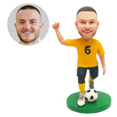 customized bobblehead figure male soccer player