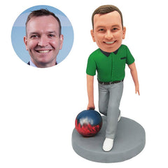 custom figurine bowling bobble head