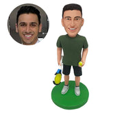 customised tennis player bobblehead figure