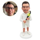 customized tennis player bobblehead figurine