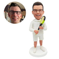 customized tennis player bobblehead figurine
