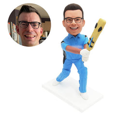 personalised cricket bobble head figurine