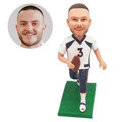 custom bobblehead figure football quarterback player