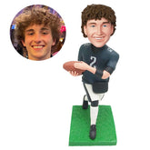 personalised bobble head figure male football running back player