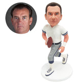 personalized bobble head figure male football quarterback player