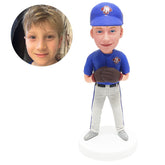 personalized bobble head figure baseball kid