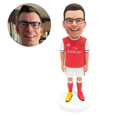 personalized bobble head figure soccer arsenal fan