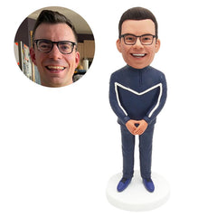 personalized bobble head figure male coach assistant