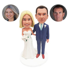 personalized bobble heads figures wedding cake topper