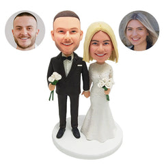 personalised bobble heads figures wedding cake topper figurines
