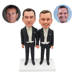 customised bobblehead figure same sex couple