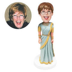 customized bobblehead figure Indian wedding saree bride bridesmaid