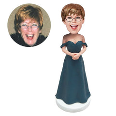 customized bobblehead figure wedding bride bridesmaid