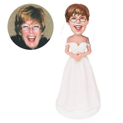 custom made bobblehead figure wedding bride bridesmaid