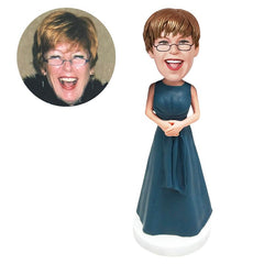 personalised bobblehead figure pretty bride bridesmaid