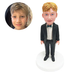 personalised bobblehead figure wedding flower boy ring bearer figurine