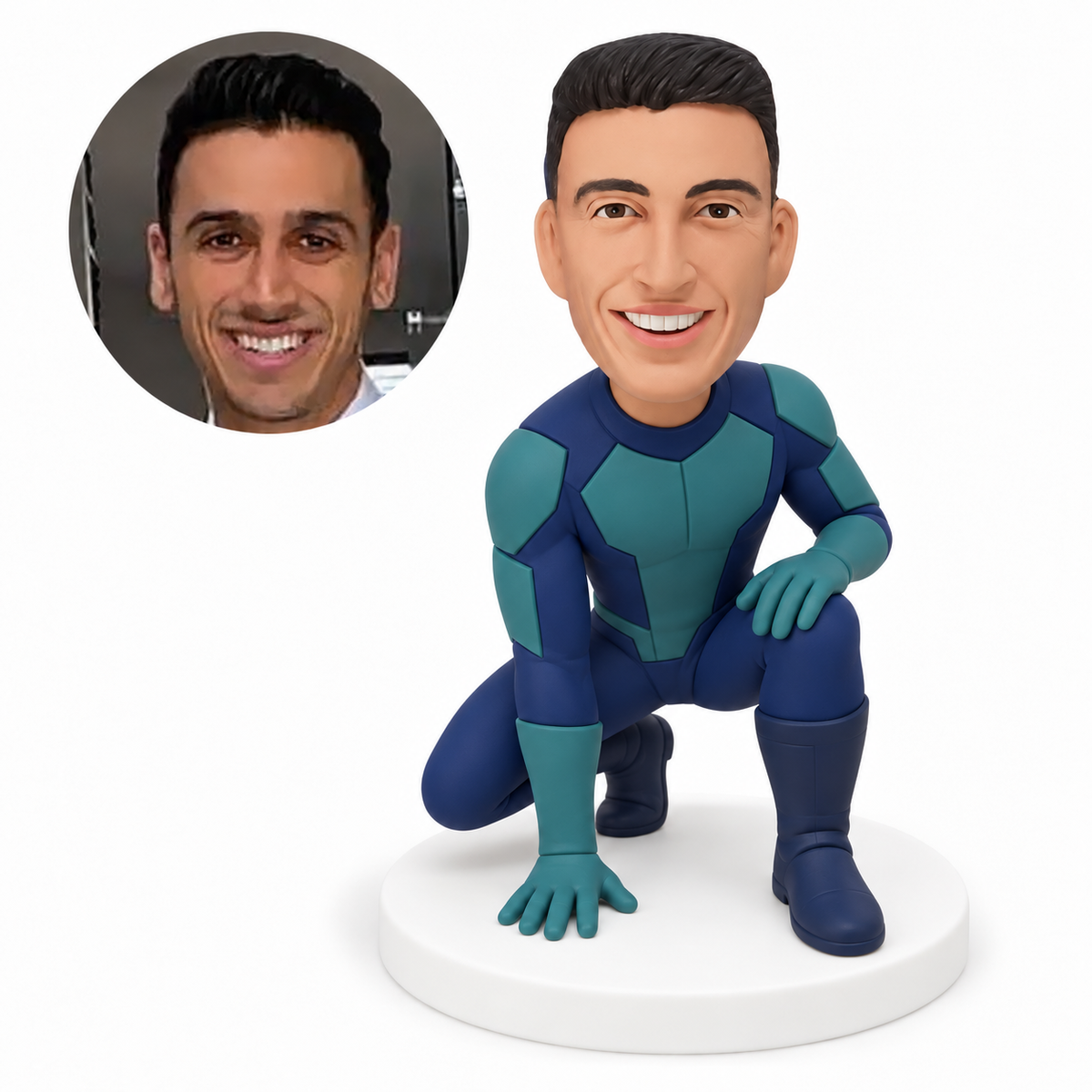 MGA-AC1327 custom polymer-clay bobblehead