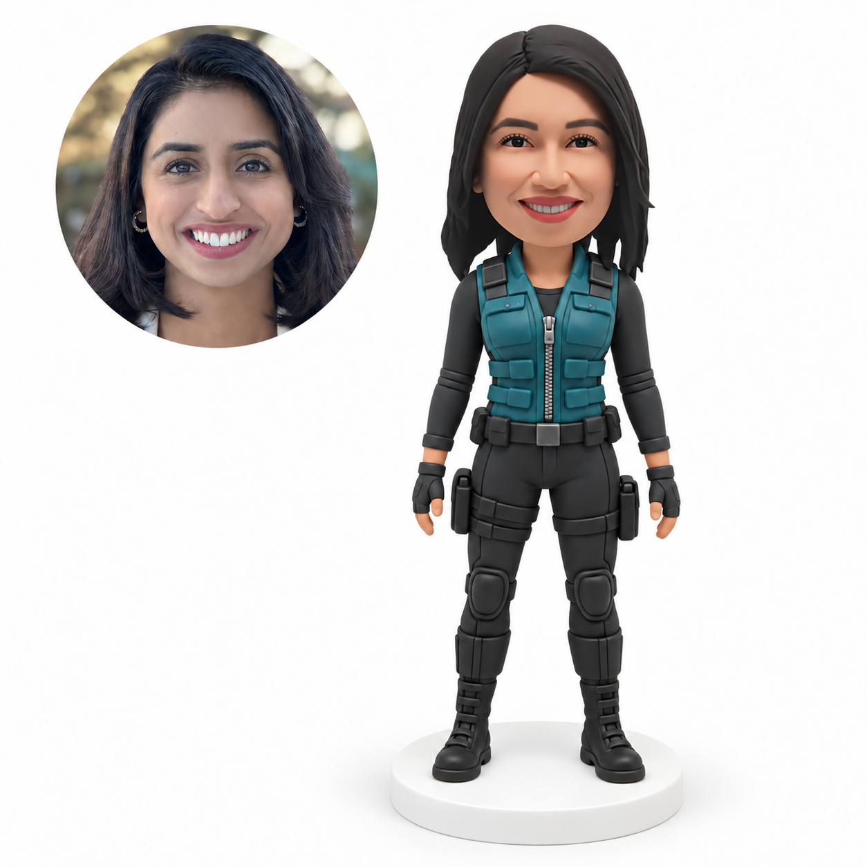 MGA-AC1329 custom polymer-clay bobblehead