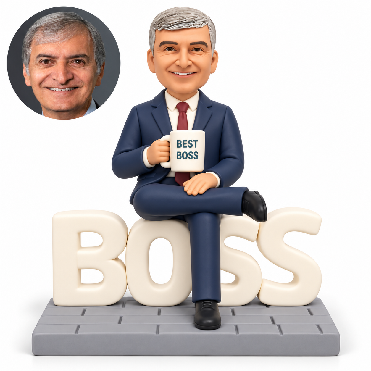 MGA-AC1618 custom polymer clay bobblehead body model