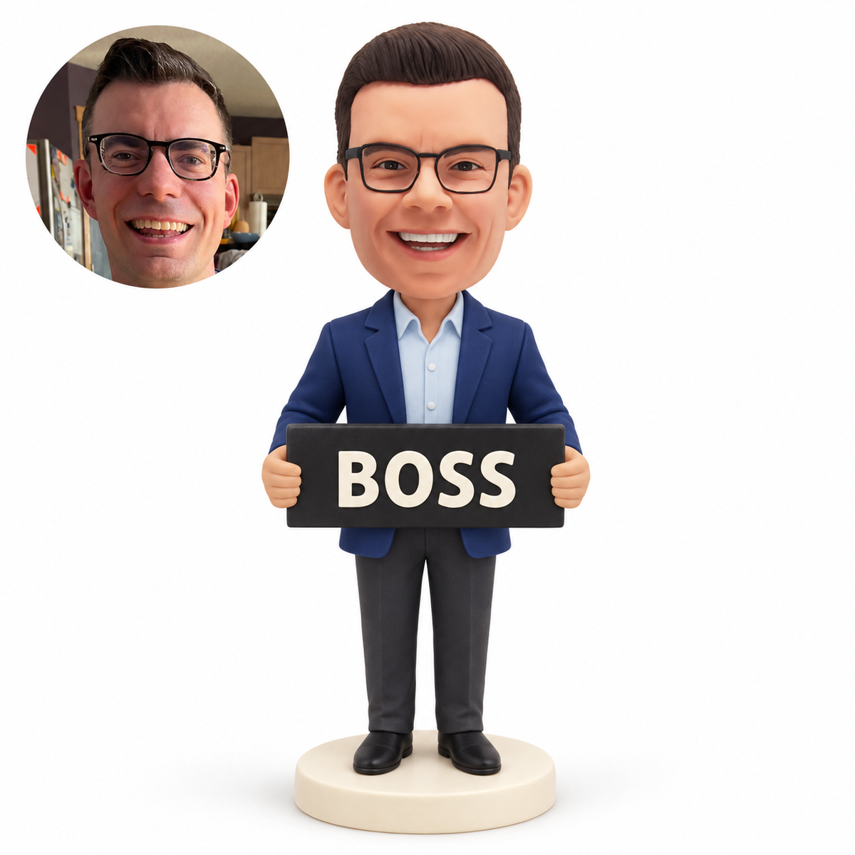 MGA-AC1621 custom polymer clay bobblehead body model