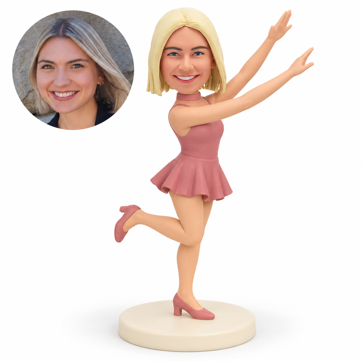 MGA-AC1634 custom soft clay bobblehead figure
