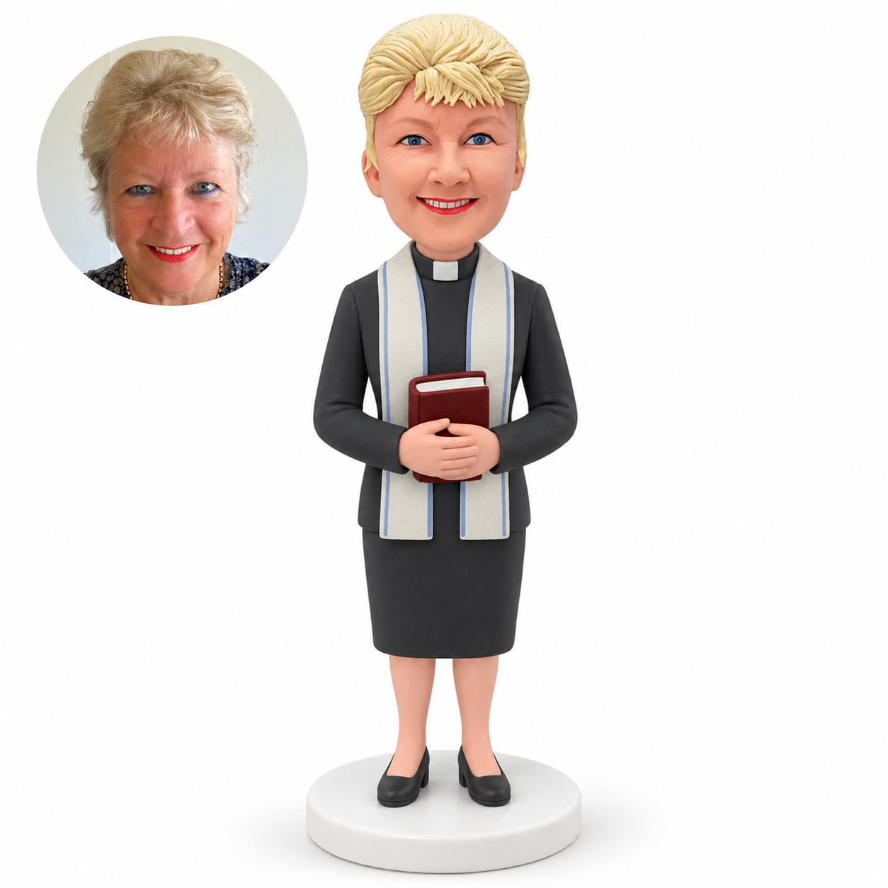 Custom polymer clay bobblehead figure MGA-AC1638